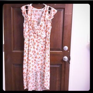 Charlotte Russe Cold Shoulder High/Low Dress